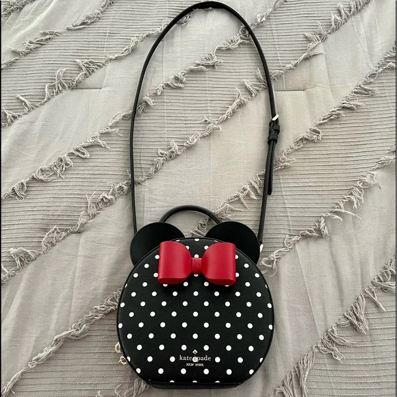 BNWOT! Kate Spade Minnie Mouse Crossbody Bag With Detachable Strap - Picture 4 of 15